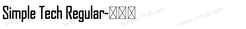 Simple Tech Regular字体转换 Simple Tech Regular字体转换